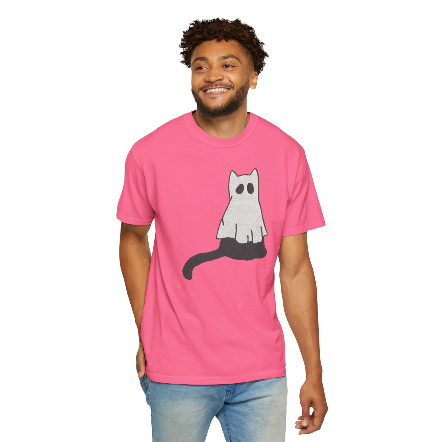Boo Kitty Crew Halloween Tshirt, Halloween Party T Shirt | Cozy Unisex T Shirt for Halloween, Fall Festival, Witch Lovers, Gift Idea, Spooky Season