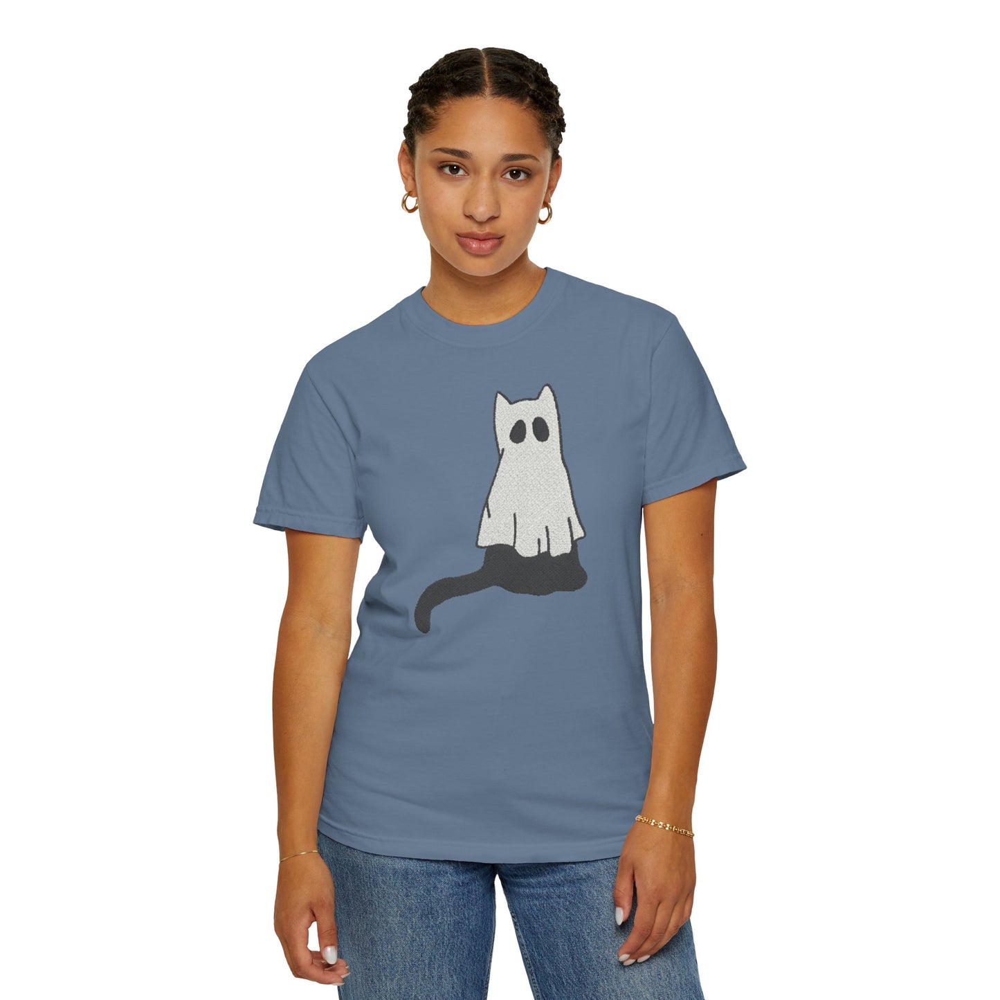 Boo Kitty Crew Halloween Tshirt, Halloween Party T Shirt | Cozy Unisex T Shirt for Halloween, Fall Festival, Witch Lovers, Gift Idea, Spooky Season