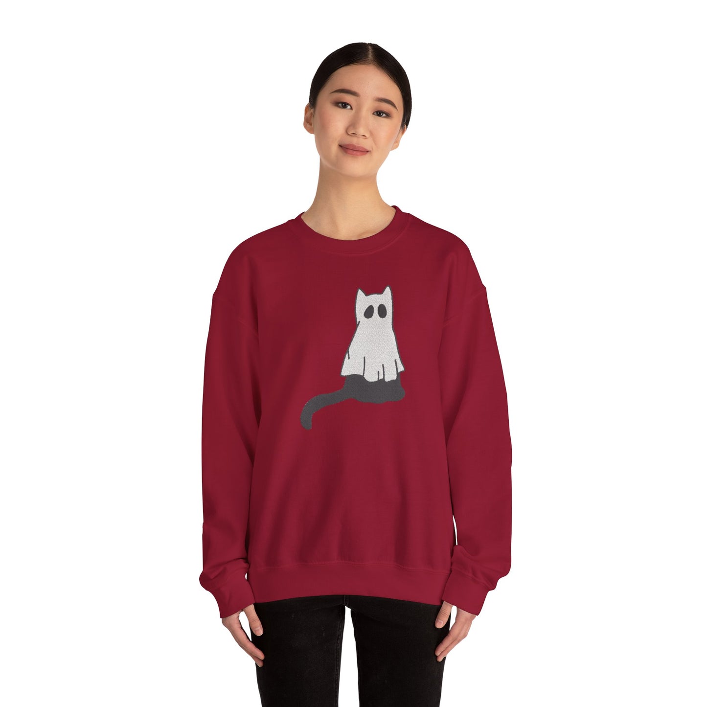 Boo Kitty Crew Halloween Halloween Crewneck, Halloween Party Crewneck | Fall Festival, Witch Lovers, Gift Idea, Spooky Season