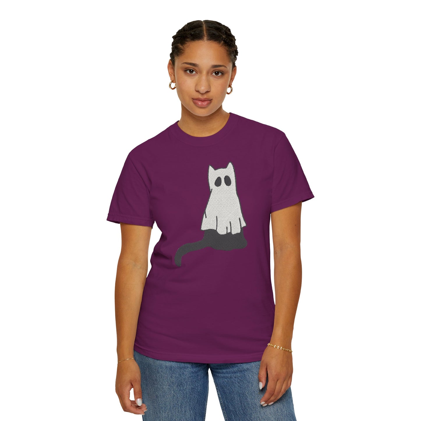 Boo Kitty Crew Halloween Tshirt, Halloween Party T Shirt | Cozy Unisex T Shirt for Halloween, Fall Festival, Witch Lovers, Gift Idea, Spooky Season