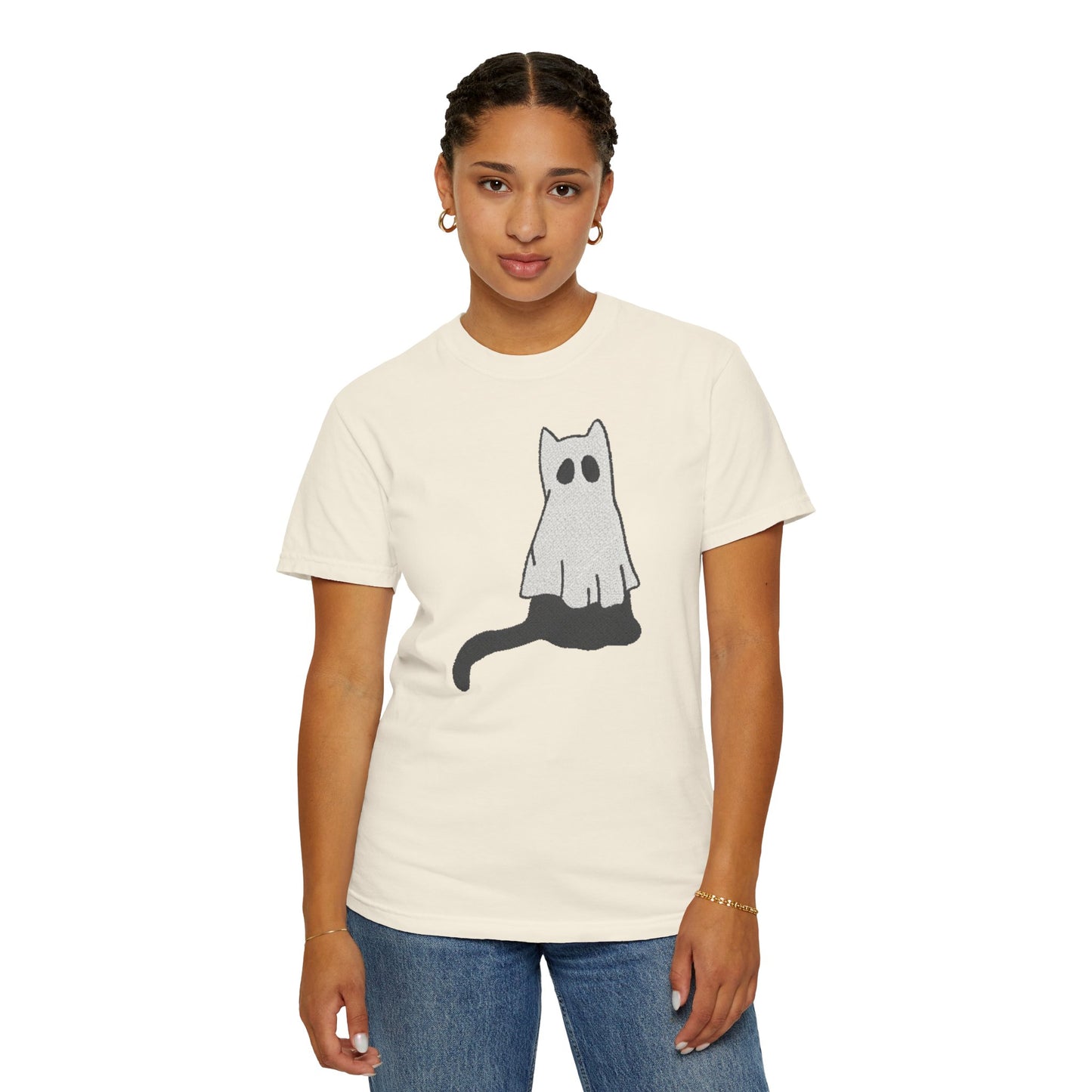 Boo Kitty Crew Halloween Tshirt, Halloween Party T Shirt | Cozy Unisex T Shirt for Halloween, Fall Festival, Witch Lovers, Gift Idea, Spooky Season