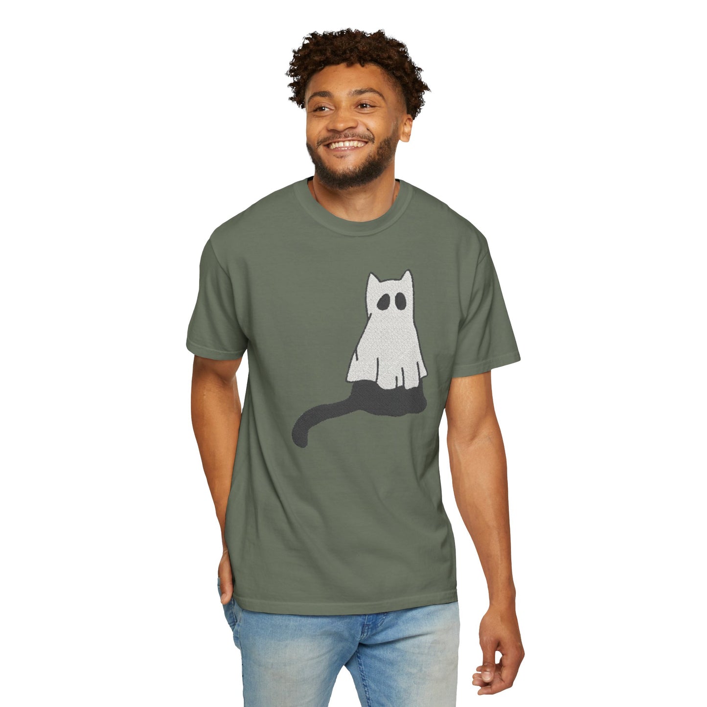 Boo Kitty Crew Halloween Tshirt, Halloween Party T Shirt | Cozy Unisex T Shirt for Halloween, Fall Festival, Witch Lovers, Gift Idea, Spooky Season