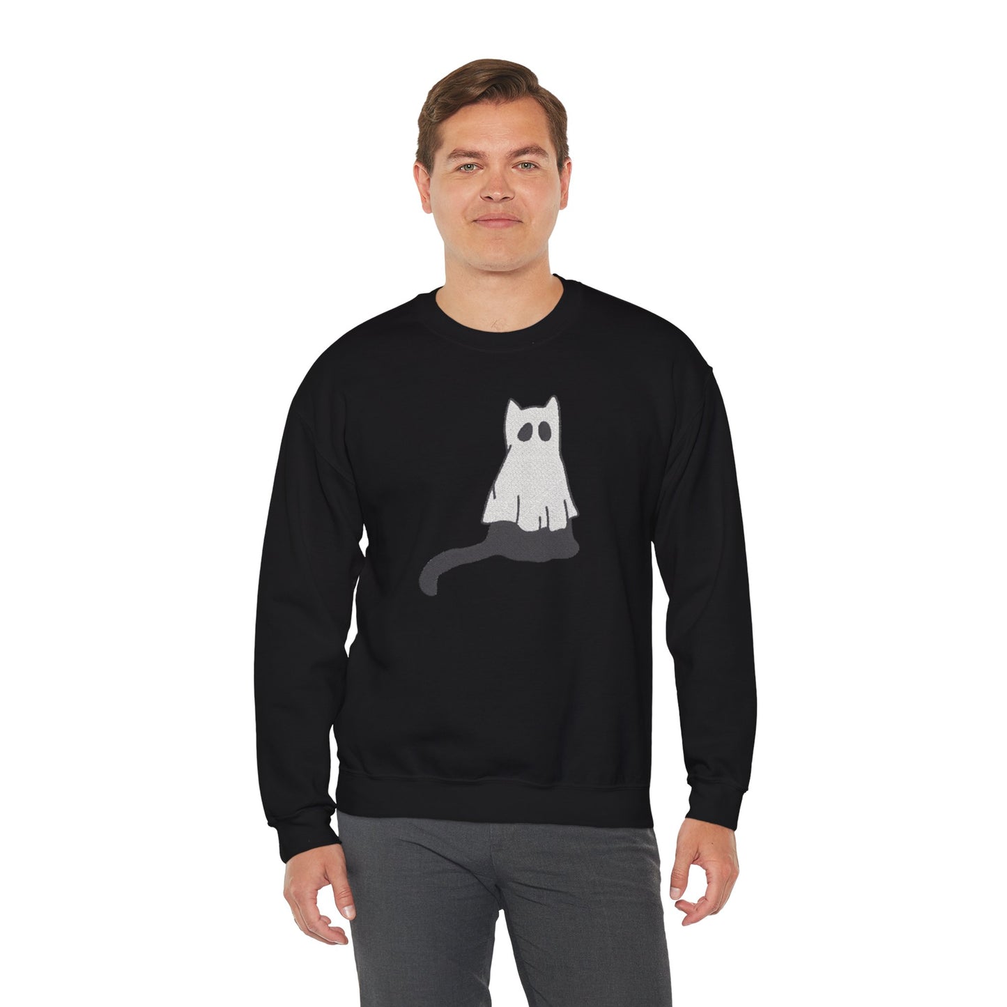 Boo Kitty Crew Halloween Halloween Crewneck, Halloween Party Crewneck | Fall Festival, Witch Lovers, Gift Idea, Spooky Season