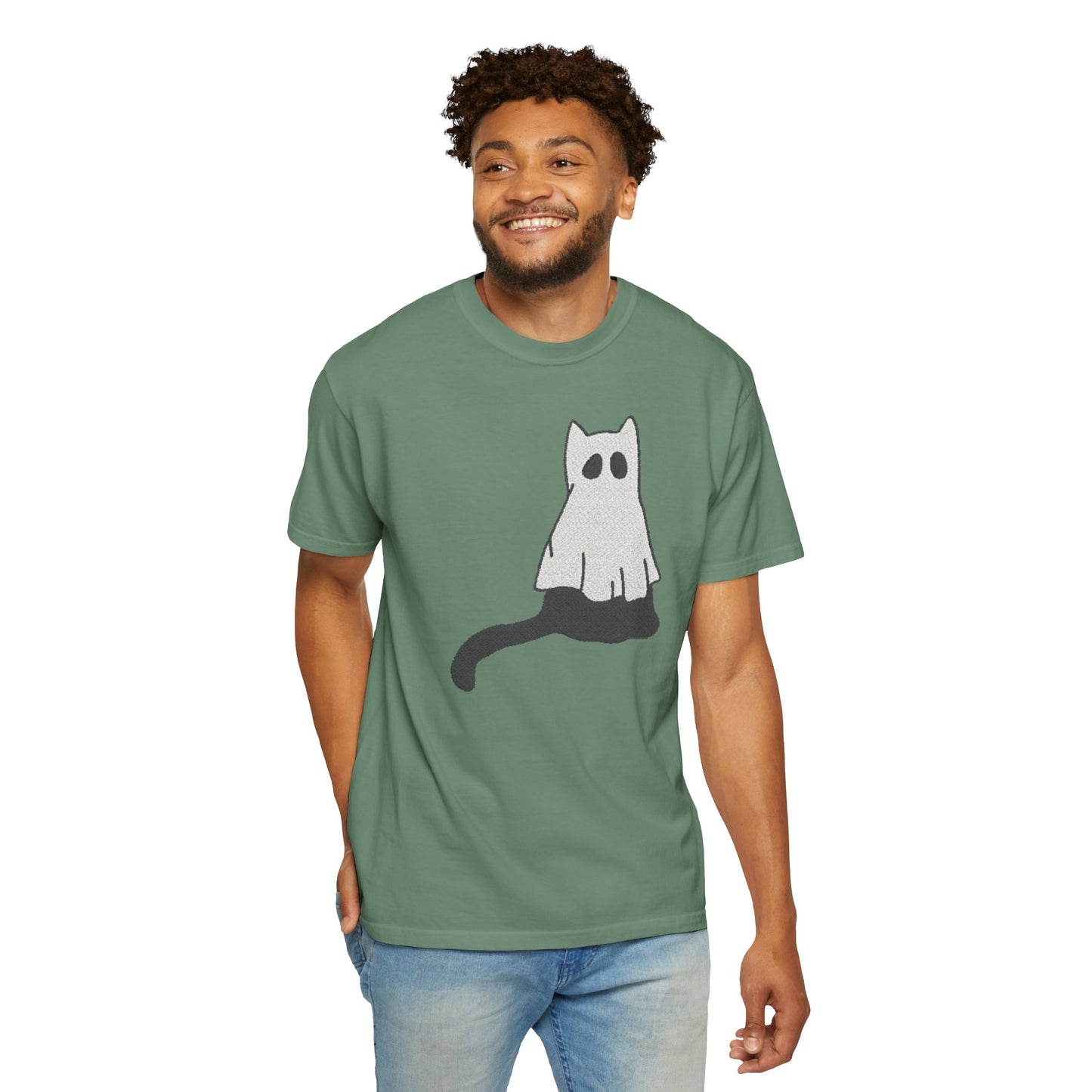 Boo Kitty Crew Halloween Tshirt, Halloween Party T Shirt | Cozy Unisex T Shirt for Halloween, Fall Festival, Witch Lovers, Gift Idea, Spooky Season