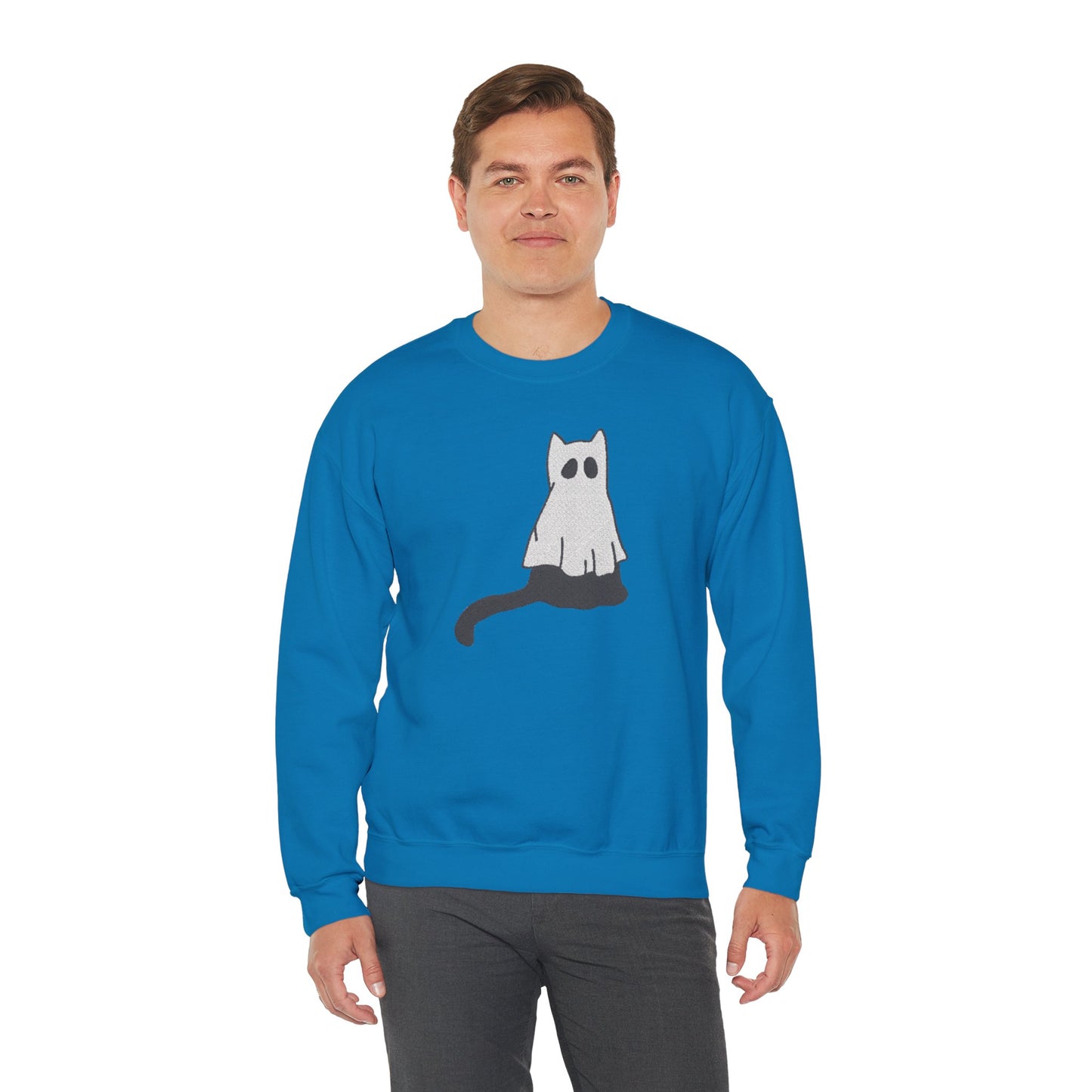 Boo Kitty Crew Halloween Halloween Crewneck, Halloween Party Crewneck | Fall Festival, Witch Lovers, Gift Idea, Spooky Season