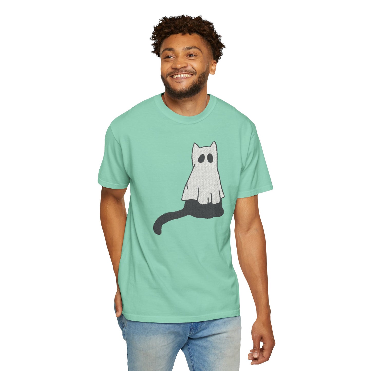 Boo Kitty Crew Halloween Tshirt, Halloween Party T Shirt | Cozy Unisex T Shirt for Halloween, Fall Festival, Witch Lovers, Gift Idea, Spooky Season