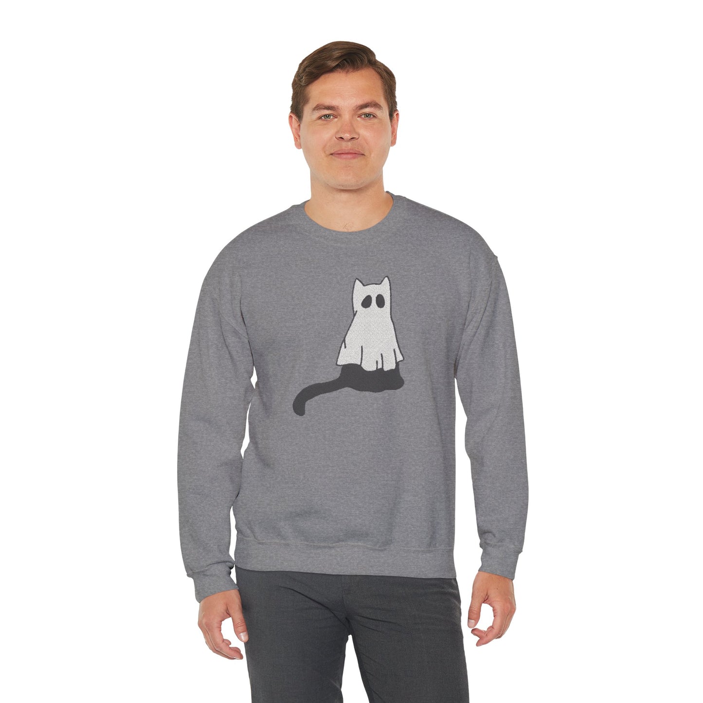 Boo Kitty Crew Halloween Halloween Crewneck, Halloween Party Crewneck | Fall Festival, Witch Lovers, Gift Idea, Spooky Season