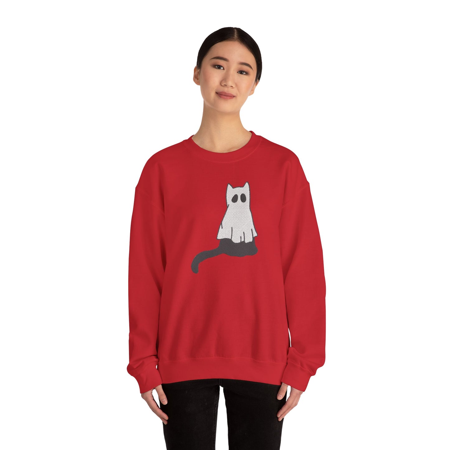 Boo Kitty Crew Halloween Halloween Crewneck, Halloween Party Crewneck | Fall Festival, Witch Lovers, Gift Idea, Spooky Season