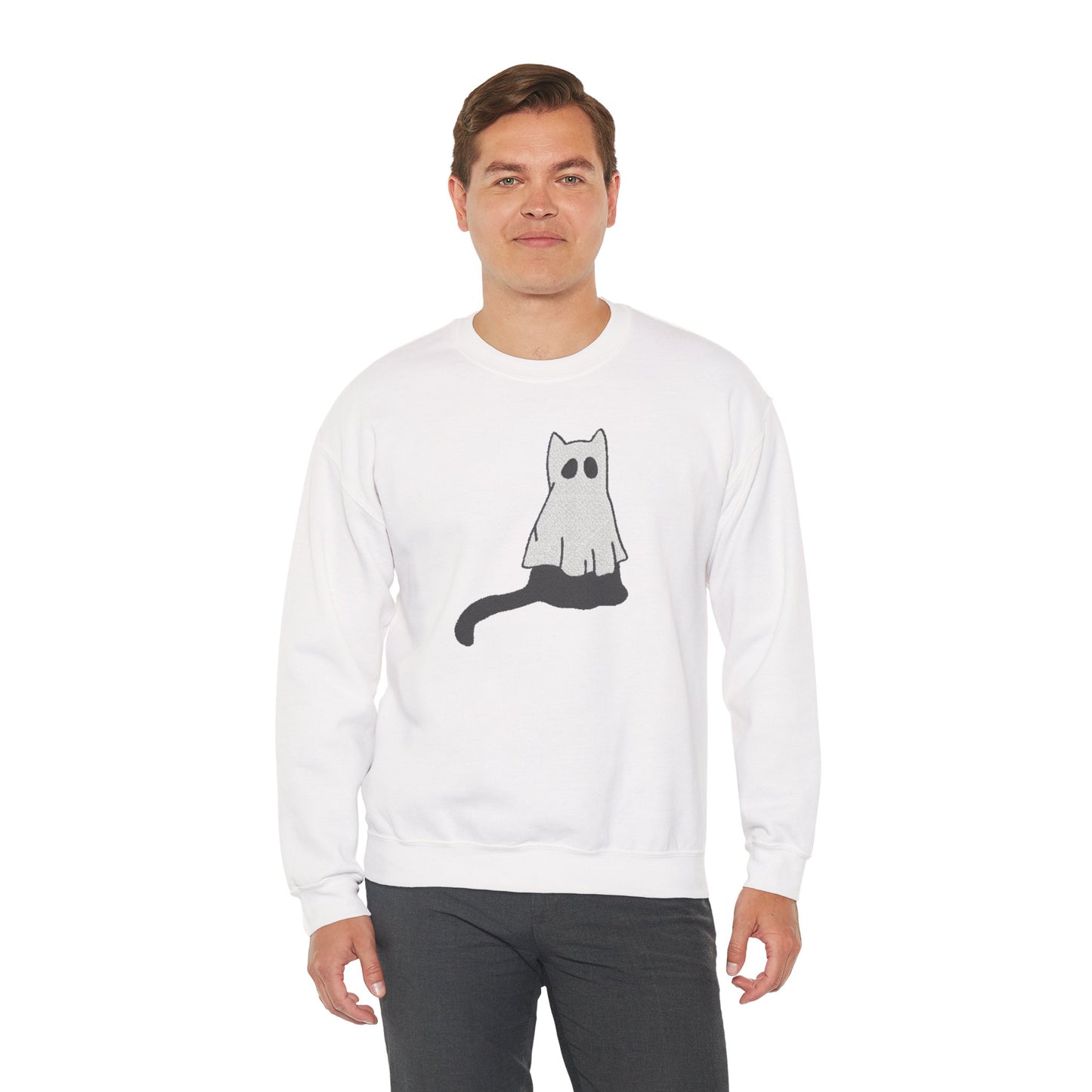 Boo Kitty Crew Halloween Halloween Crewneck, Halloween Party Crewneck | Fall Festival, Witch Lovers, Gift Idea, Spooky Season