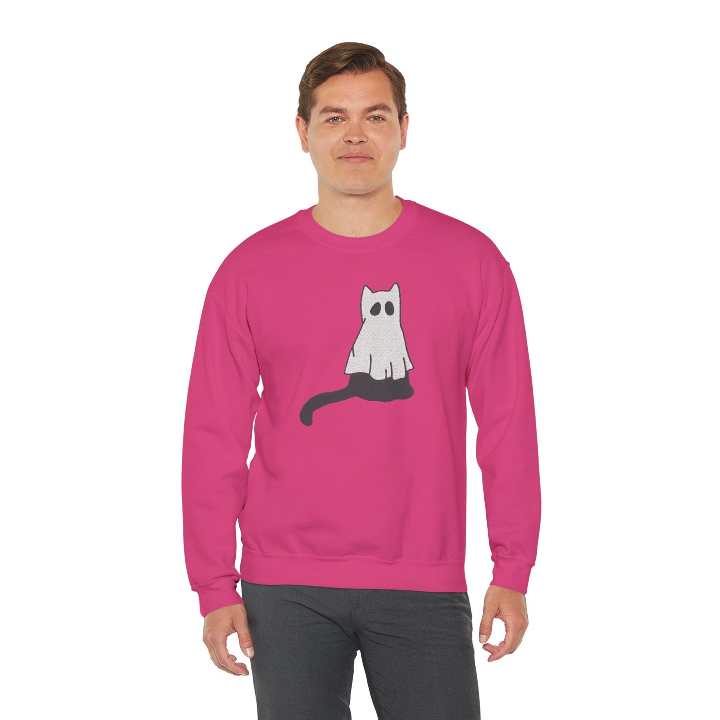 Boo Kitty Crew Halloween Halloween Crewneck, Halloween Party Crewneck | Fall Festival, Witch Lovers, Gift Idea, Spooky Season
