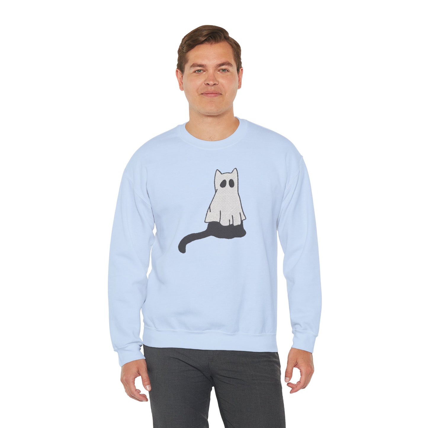Boo Kitty Crew Halloween Halloween Crewneck, Halloween Party Crewneck | Fall Festival, Witch Lovers, Gift Idea, Spooky Season
