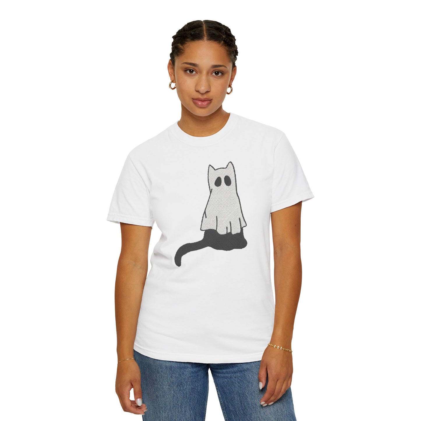 Boo Kitty Crew Halloween Tshirt, Halloween Party T Shirt | Cozy Unisex T Shirt for Halloween, Fall Festival, Witch Lovers, Gift Idea, Spooky Season