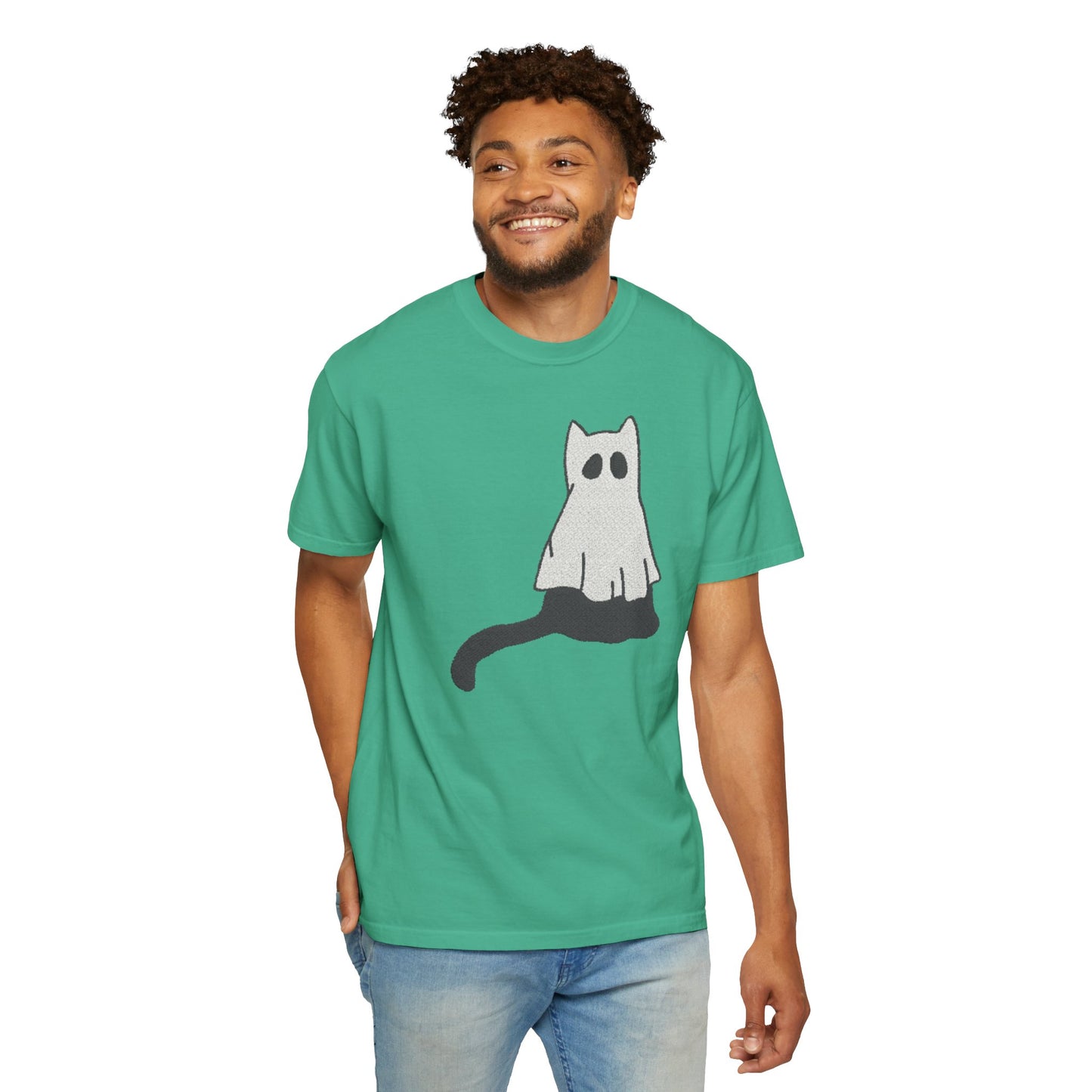 Boo Kitty Crew Halloween Tshirt, Halloween Party T Shirt | Cozy Unisex T Shirt for Halloween, Fall Festival, Witch Lovers, Gift Idea, Spooky Season