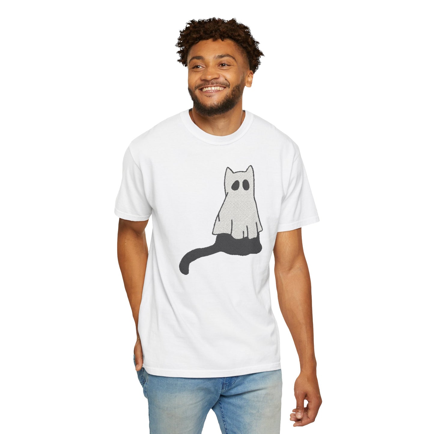 Boo Kitty Crew Halloween Tshirt, Halloween Party T Shirt | Cozy Unisex T Shirt for Halloween, Fall Festival, Witch Lovers, Gift Idea, Spooky Season