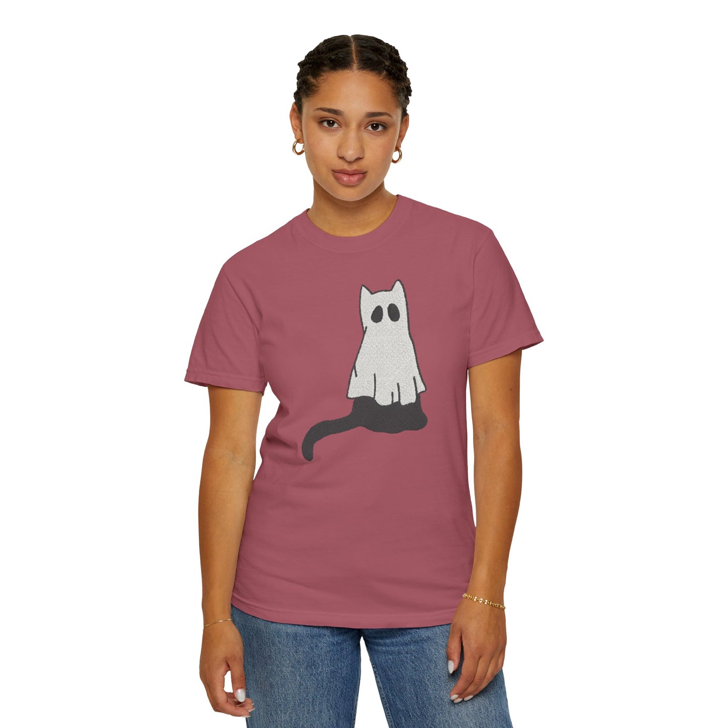 Boo Kitty Crew Halloween Tshirt, Halloween Party T Shirt | Cozy Unisex T Shirt for Halloween, Fall Festival, Witch Lovers, Gift Idea, Spooky Season