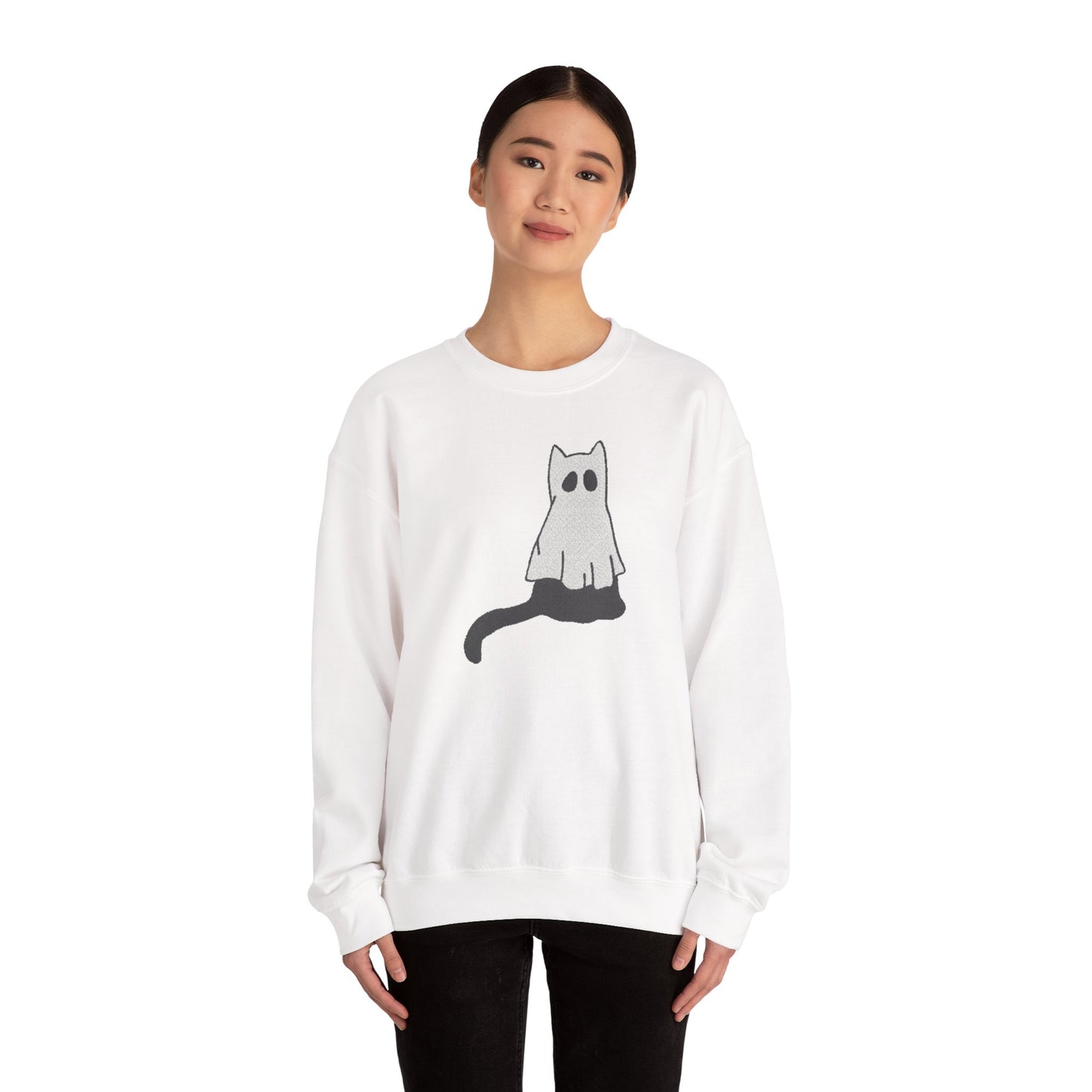 Boo Kitty Crew Halloween Halloween Crewneck, Halloween Party Crewneck | Fall Festival, Witch Lovers, Gift Idea, Spooky Season