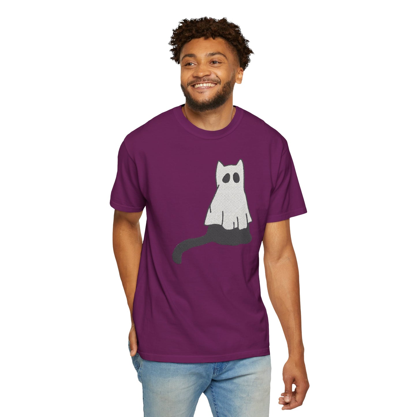 Boo Kitty Crew Halloween Tshirt, Halloween Party T Shirt | Cozy Unisex T Shirt for Halloween, Fall Festival, Witch Lovers, Gift Idea, Spooky Season