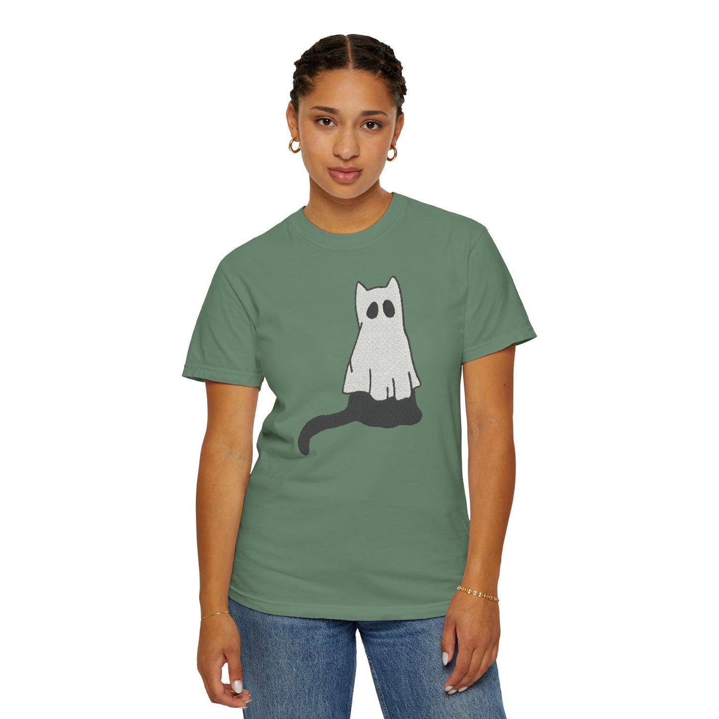 Boo Kitty Crew Halloween Tshirt, Halloween Party T Shirt | Cozy Unisex T Shirt for Halloween, Fall Festival, Witch Lovers, Gift Idea, Spooky Season