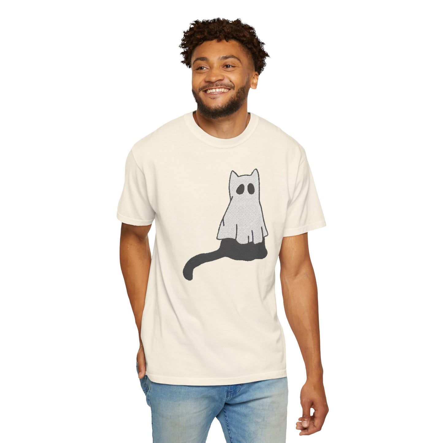 Boo Kitty Crew Halloween Tshirt, Halloween Party T Shirt | Cozy Unisex T Shirt for Halloween, Fall Festival, Witch Lovers, Gift Idea, Spooky Season