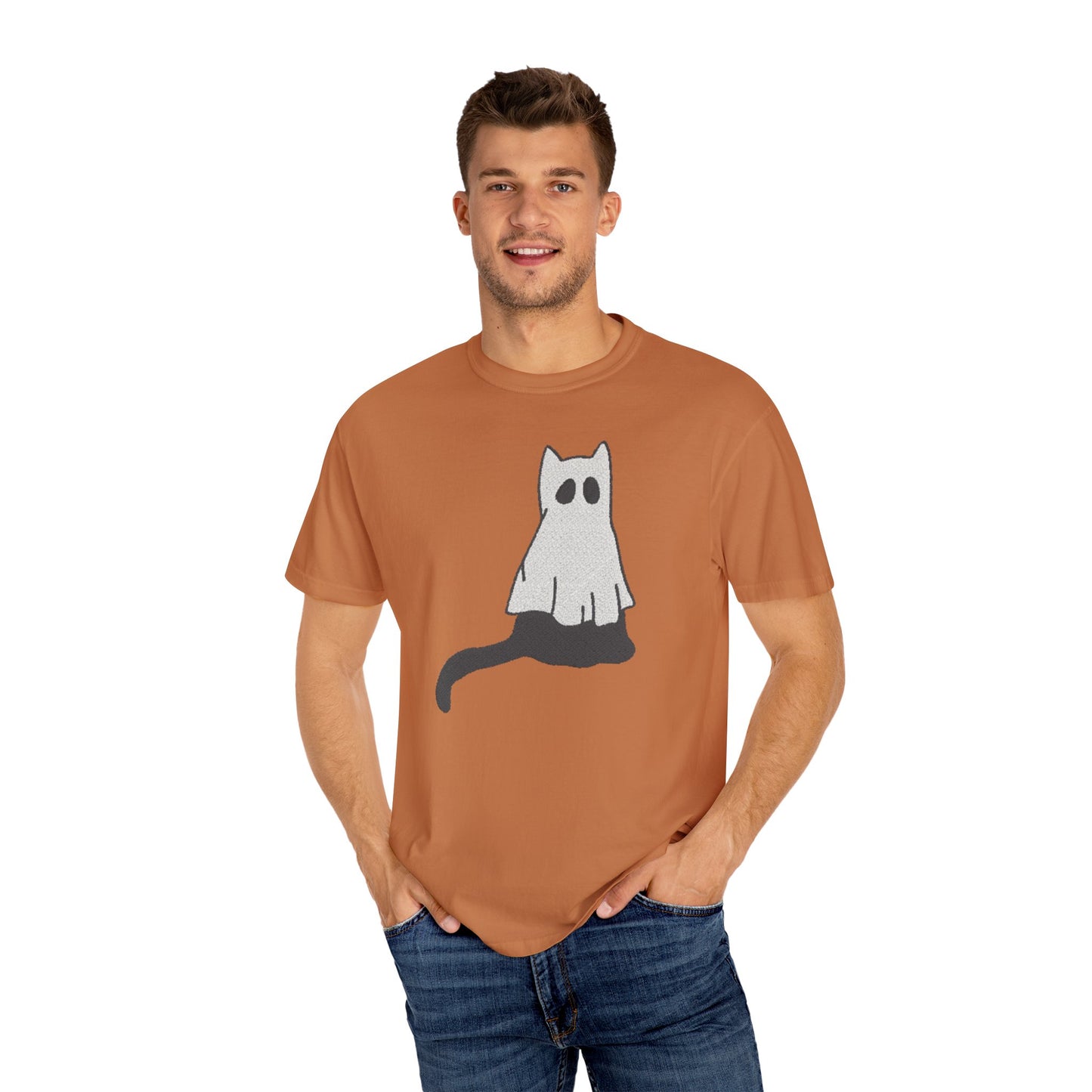 Boo Kitty Crew Halloween Tshirt, Halloween Party T Shirt | Cozy Unisex T Shirt for Halloween, Fall Festival, Witch Lovers, Gift Idea, Spooky Season