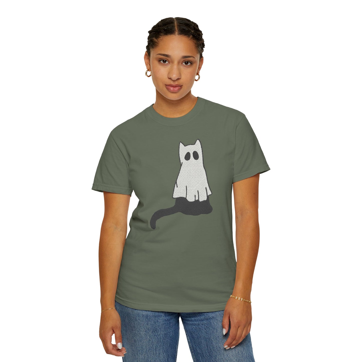 Boo Kitty Crew Halloween Tshirt, Halloween Party T Shirt | Cozy Unisex T Shirt for Halloween, Fall Festival, Witch Lovers, Gift Idea, Spooky Season
