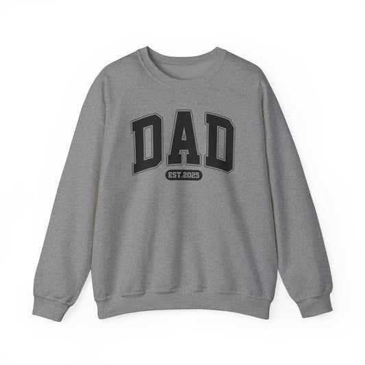 DAD Crewneck | Bold Letter Dad Graphic Crewneck | Father’s Day Gift Crewneck for Cool Dads