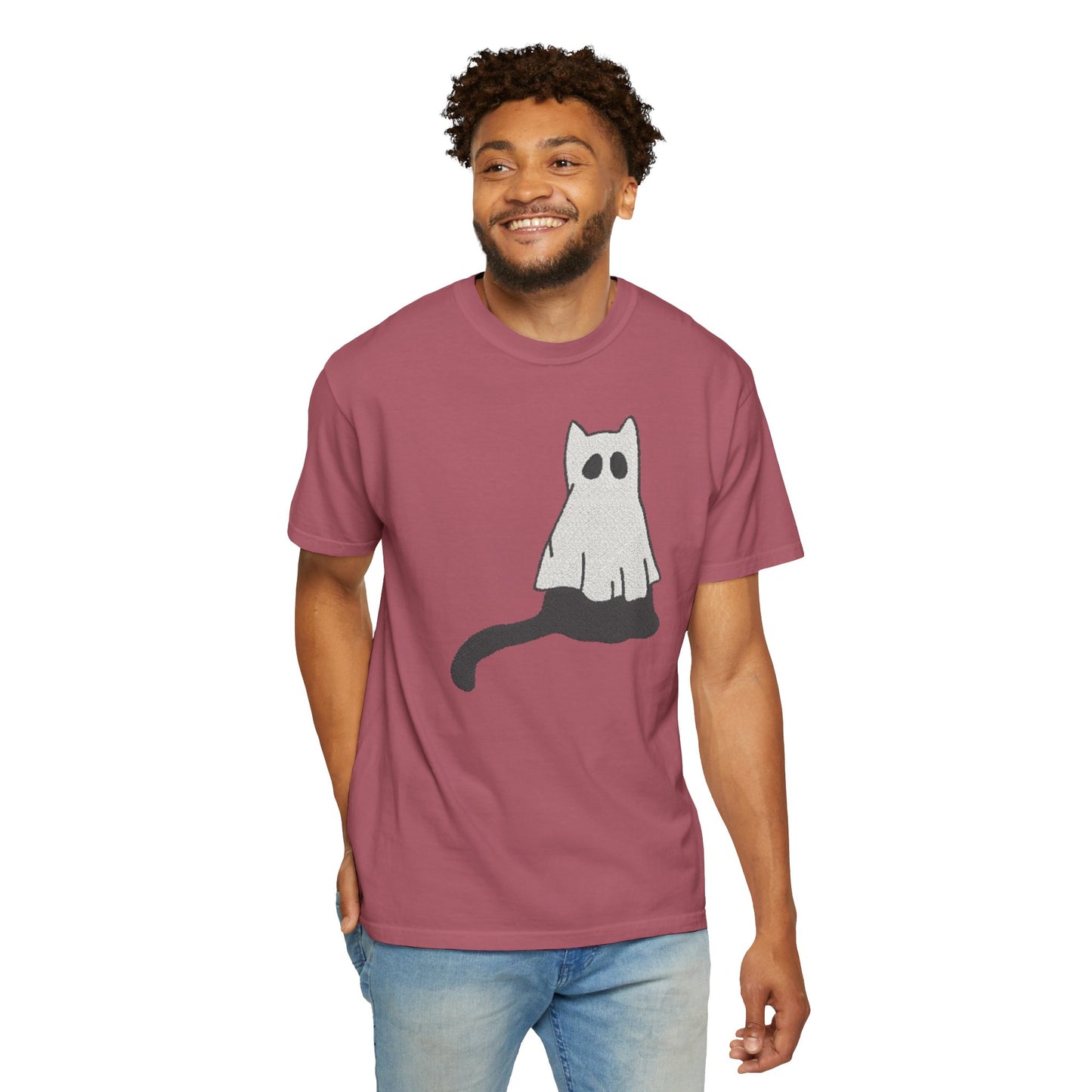 Boo Kitty Crew Halloween Tshirt, Halloween Party  T Shirt | Cozy Unisex T Shirt for Halloween, Fall Festival, Witch Lovers, Gift Idea, Spooky Season