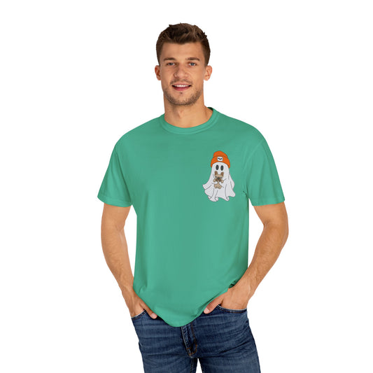 Boo with My Pup T-Shirt – Ghost & French Bulldog Halloween Graphic Tee