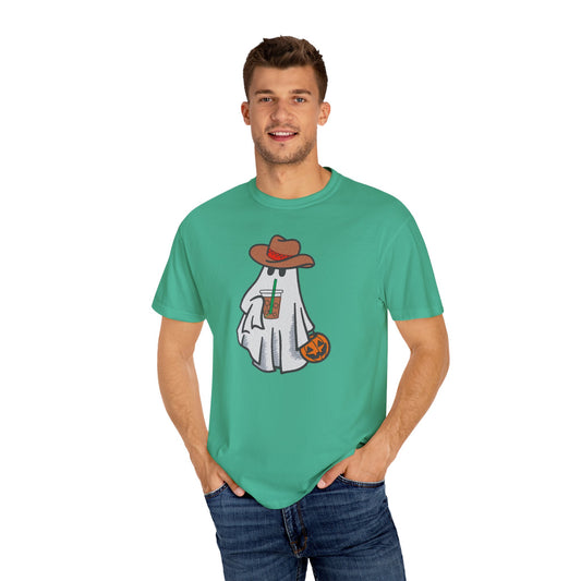 Cowboy Pumpkin Ghost Halloween Party  T Shirt | Cozy Unisex T Shirt for Halloween, Fall Festival, Witch Lovers, Gift Idea, Spooky Season